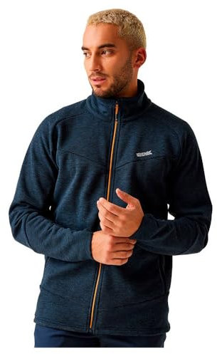 Regatta Herren-Rivake-Fleece mit durchgehendem Reißverschluss und gebürsteter Rückseite, perfekt für Spaziergänge, Outdoor-Aktivitäten und den täglichen Gebrauch