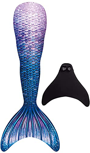 FOLOEO Meerjungfrauenflosse Mädchen mit Meerjungfrau Flosse, Mehrfarbig (GY02, 164)
