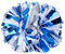 Lovecheer Metllic Cheerleading-Pompons, Kunststoff, mit Taktstockgriff, für Sport, Party, Teamgeist, Cheerleading, Geschenke, 2 Stück