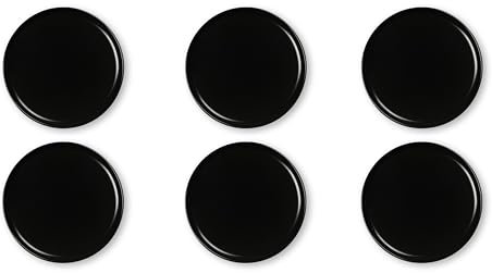 Excelsa Nordic Set 6 Piatti da Frutta in Ceramica, Nero Opaco