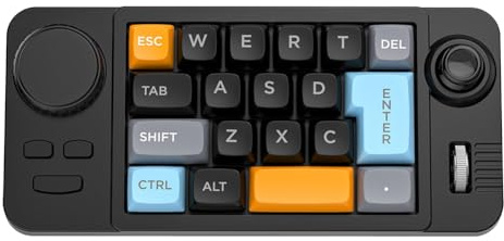 Jooehyer Hot-Swappable Keyboard Macro-Defined Keyboard Fully Hot-Swappable Programming Numeric Keypad for Win7/8/10/ A