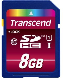 Transcend TS8GSDHC10U1-8GB SD Card UHS
