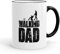Funtasstic Tasse The Walking dad - Kaffeepott Kaffeebecher 300 ml, Farbe:schwarz