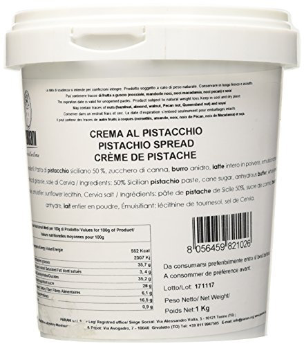 Pariani - Crema Spalmabile al Pistacchio 50%, 1Kg