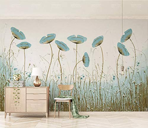 Tapete Kinderzimmer Fototapete Schöne Mintgrüne Blumen Tv-Hintergrundwand Des Nordischen Minimalismus Tapeten Vliestapete Modern Schlafzimmer Wandtapete Bildtapete Wand Dekoration