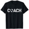 Coach Fußballtrainer T-Shirt für Damen und Herren, Schwarz, S, Kurzarm, Unisex, Casual Sporty, Fußball