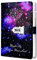 LinYesh PU Leather Password Notebook Writing Notebook Travel Journal with Combination Lock, Galaxy Starry Sky Design Lockable Diary, 215 * 150mm