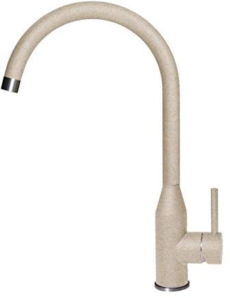 Rubinetto Miscelatore Elleci Adige Monocomando Canna Girevole Granitek (G51 Avena)