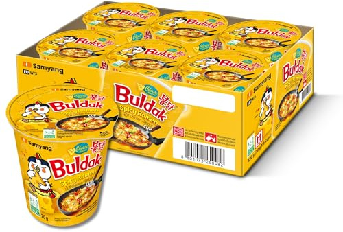 Samyang Buldak spicy Ramen hot Chicken Cheese flavour, 6er Pack (6 x 70g)