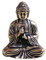 Crafts Exquisite Mini-Sakyamuni-Statue aus Messing, wertvolle Skulptur, meditierend, antiker Stil, Heimdekoration