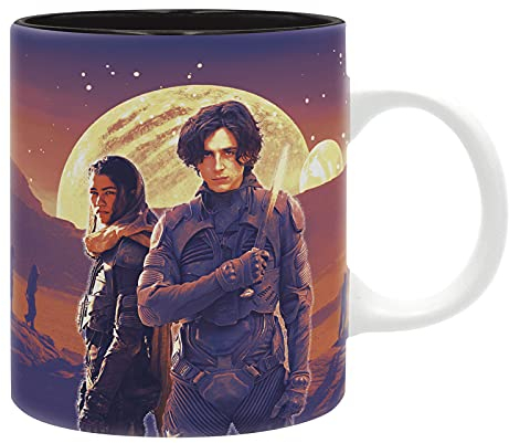 ABYSTYLE Dune Movie Paul & Chani Kaffeetasse aus Keramik, 325 ml, spülmaschinenfest, mikrowellengeeignet, für Zuhause und Küche