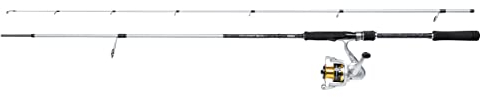 Mitchell Tanager SW Salzwasser-Spinnruten- und Rollen-Combo - Meeres-Spinnfischen auf Barsch, Meerforelle, Seelachs, Lippfisch, Makrele, 2.7m|15-50g, Silver/Black