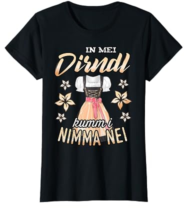 Trachtenshirt Dirndl Tshirt Damen Kompatibel für Oktoberfest T-Shirt