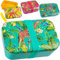 alles-meine.de GmbH 2 Stück Kunststoff - Lunchboxen/Brotdosen - Dschungel - Zoo Tiere & Blumen - BPA frei - mit Gummiband - Brotbüchse Küche Essen - für Erwachsene & Kinder -..