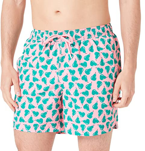 United Colors of Benetton Boxer Mare 5HVJ6X00D Costume, Rosa a Fantasia 72Z, S Uomo