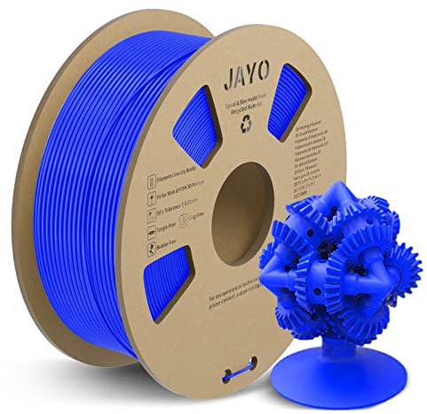 JAYO PLA+ Filament 1.75mm, Erhöhte Zähigkeit PLA Plus Filament-3D-Druckmaterialien, Maßgenauigkeit +/- 0.02mm, Neatly Wound, 1.1 kg Spule(2.42 LBS, 330M), PLA+ Blau