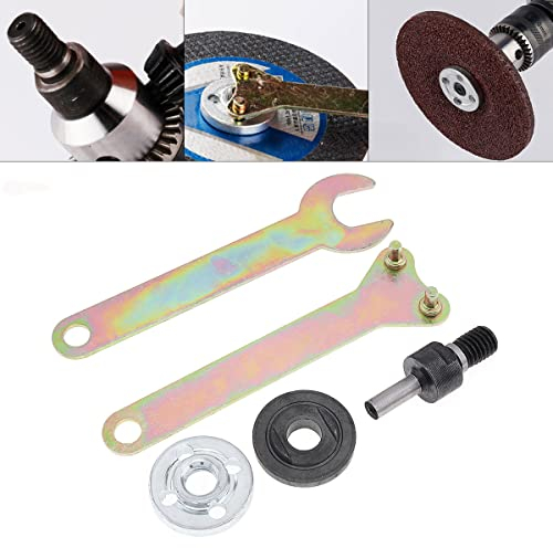 ChgImposs 5pcs 6mm Bielle de Conversion de Électrique Perceuse à Main M10 en Meuleuse D'Angle Adaptateur de Connexion, Kit de Convertisseur de Perceuse Électrique en Meuleuse d'Angle
