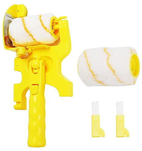 Vklopdsh Paint Edger Roller Brush Paint Edger Combo Kit, Clean-Cut Paint Edger Roller Brush, Paint Brushes Safe Tool