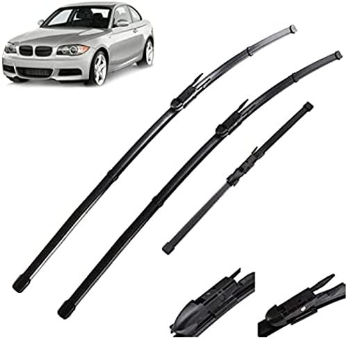 Scheibenwischer vorne und hinten, Set für BMW 1er E81 E87 116i 116d 118i 118d 120i 120d 123d 130i 2004–2010, 20 Zoll, 20 Zoll, 12 Zoll Scheibenwischer