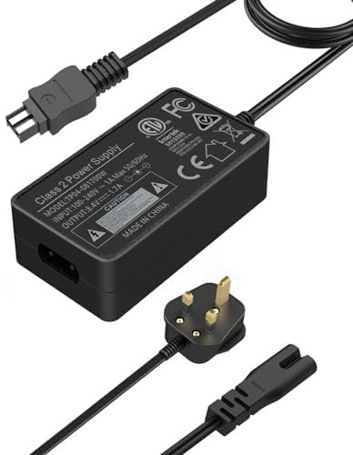 AC-L200 L20 L25 Mains Charger/Power Lead for Sony Handycam/Camcorder - Replacement for DCR Series DCR-SX40, DCR-SX41,DCR-SX44,DCR- SX45,DCR-SX60,DCR-SX63,DCR-SX65,SX83,SX85,DCR-SR42
