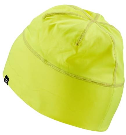 CEP - Winter Beanie - Atmungsaktive Laufmütze Reflective für Damen und Herren | Reflektierende, rutschfeste Beanie Mütze gegen Kälte | Sport Mütze mit Wärmeisolation neon gelb