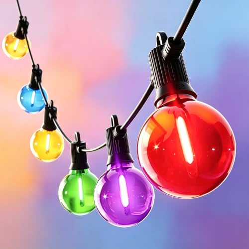Kawaya Coloured Christmas Lights Outdoor 7,6m, IP65 Waterproof