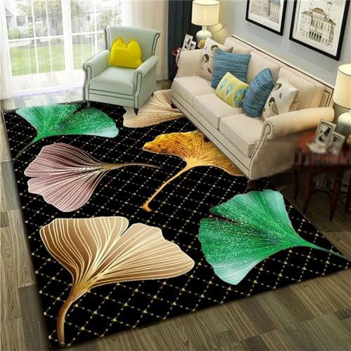 RUGMRZ Alfombra Silla Gaming Resistencia Abstracta a la Suciedad Carpet Negro alfombras pequeñas Alfombra del Piso Suelo Antideslizante cojin Grande suelo300x400CM
