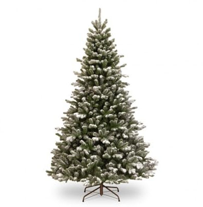 National Tree Company 6.5/7.5 Foot Snowy Sheffield Fir Feel-Real Artifical Tree (7.5 ft)