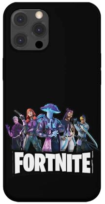 SUPER FABRIQUE Schutzhülle transparent Design für Apple iPhone bedruckt in Frankreich Videospiele Fortnite Team (iPhone 12 Pro) CO FORTNITE 06