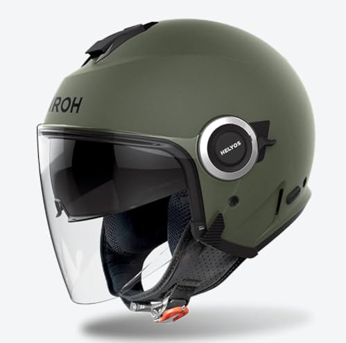 AIROH CASCO JET HELYOS COLOR MILITARY GREEN MATT M
