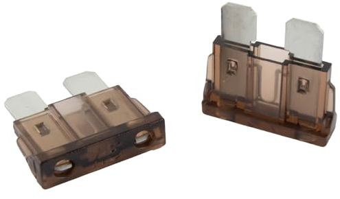 5 Stk. SeKi Standard ATO Flachstecksicherung 7,5A braun; Auto Sicherung 19mm Flachsicherung 32V/DC Boot Wohnwagen
