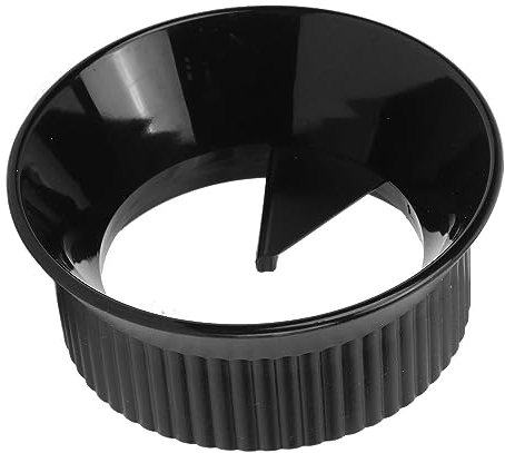 ZPSHYD Moka Coffee Distributor Splash Proof Dosing Funnel for Single and Dual Valve Moka Pot, Black, 150ml