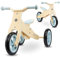 HyperMotion Percy - Bicicleta Madera 2 en 1 Convertible para niños 1-2 años. Funciona como Triciclo y Bicicleta Equilibrio, con Asiento Ajustable de 29-33 cm. Juguete Infantil Ultraligero de 2,5 kg.