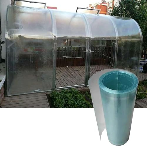 HGOuhK HXRW Polycarbonat-Dachbahn 0,8 mm Glasfaser-Tageslichtpaneel, UV-Schutz, regenfest, for Gewächshaus-Carport Für Garten Landwirtschaft Konstruktion(1.2x10m)