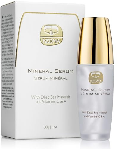 Kedma - Anti-Aging-Mineralserum - Feuchtigkeitsspendend und Revitalisierend für die Haut - Mit Mineralien aus dem Toten Meer, Vitamin A, C, E - Für einen strahlenden Teint - 30ml