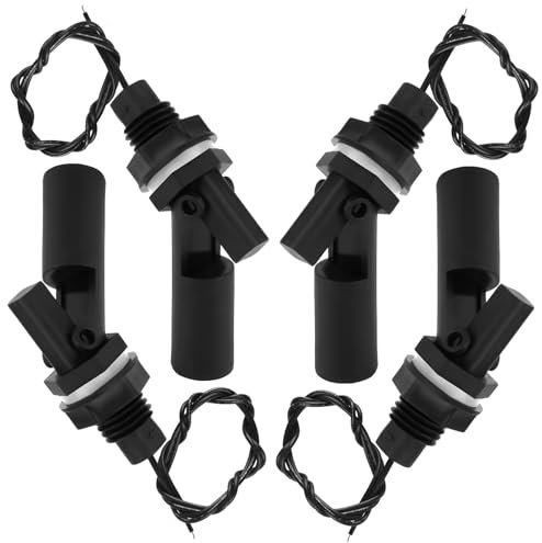 FAELNK Capteur de Niveau D'eau 4pcs Capteur Niveau Eau Interrupteur À Flotteur de Liquide pour Aquarium de Piscine pour Réservoir D'aquariumdetecteur Capteurs de Niveau Deau (Noir)