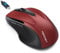 TECKNET Bluetooth Mouse Jiggler, Rechargeable Wireless Mouse (BT 5.0/3.0+2.4G) with Build-in Jiggler Mover Keeps Computer Awake, 4800 DPI Silent Ergonomic 6 Buttons Mouse for Laptop, Red