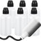 GGAUBAIFI 6Pcs Marker Bottle with Dauber Tip, 35ML Empty Paint Dabbers, Refillable Bottles Dauber Paint Graffiti Mop, Art Crafts Painting Supplies with Sponge Tip for Wooden Plastic, Black