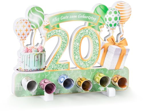 Geldgeschenke Verpackung 20. Geburtstag Frau 20. geburtstag mann Geldgeschenke Verpackung, 20 Geburtstag Deko Grünes Gold Deko