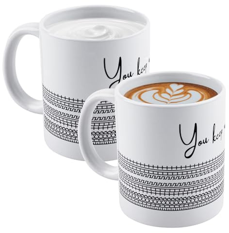 Funny Mugs for Women Coffee Mugs 11oz Funny Ceramic Cup with Handle (2Pcs) | Funny Mugs for Women Coffee Mugs 11oz Funny Ceramic Cup with Handle Gift for Friend Lover Microwave and Dishwasher Safe(2Pcs)