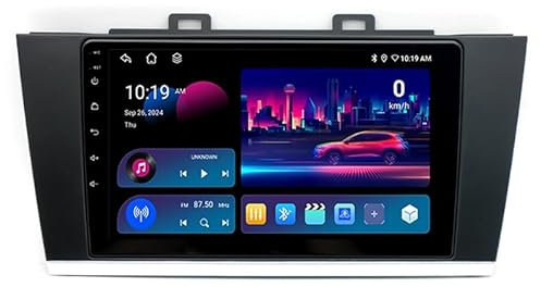 GEBBEM 9-Zoll-Touchscreen Android 15 2 Din GPS-Navigation Für Subaru Outback 5 2014-2018 Androides Autoradio Unterstützung USB-Spiegelverbindung Radio Video Player Rückfahrkamera