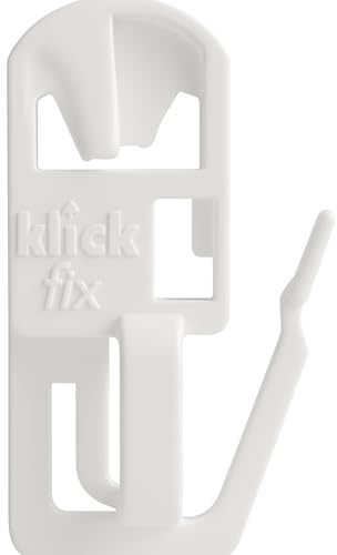 BN Gardinen Klickfix Gleiter für Gardinenschienen - 50 Stück - Gardinengleiter an jeder Stelle einklickbar - passend für gänige Gardinenschienen mit Einer Laufbreite von 4 mm bis 6 mm