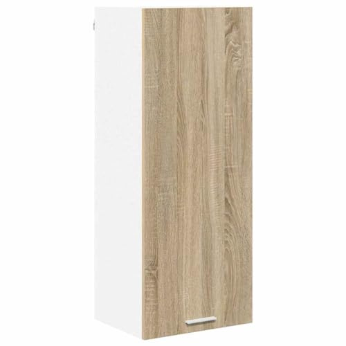 vidaXL Hängeschrank Riga Sonoma-Eiche 40 x 31 x 100 cm Holzwerkstoff, Geräumiger Stauraum, robuster Küchenregal, Moderne Wand-Organizer, Holzlösung für mehr Platz