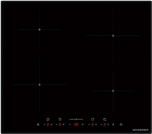 Schneider SCTI604BS - Table induction 4 feux Noir