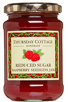 Thursdays Cottage Reduced Sugar Raspberry Seedless 315 g (Pack of 3)