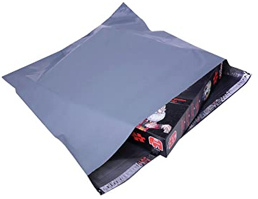 GoSecure Polythene Mailing Bag 460x430 mm Opaque Grey (Pack of 500) HF20223