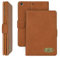 Gorilla Tech Funda de piel auténtica para Apple iPad Air 2 con función atril para Air 2nd Gen modelo A1566 A1567 Protect with Style Series cuero marrón embalaje al por menor