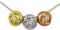 Hanessa Damen-Schmuck Halskette Platin Platiniert Rose Goldene Rosen Geschenk zu Weihnachten für die Frau / Freundin