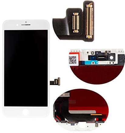 Front Glass LCD Screen Replacement Digitizer Assembly Frame Full Set Display Touchscreen for iPhone 7 Plus 5.5 Inches White