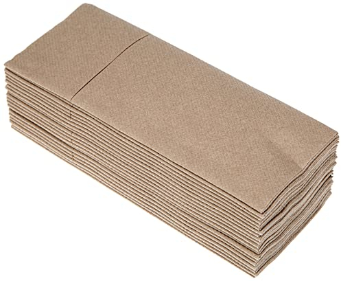Class C4032TA-073-PEFC Airlaid Serviette Poche Porte-Couverts, Papier, Crème, 40x32x0,8 cm